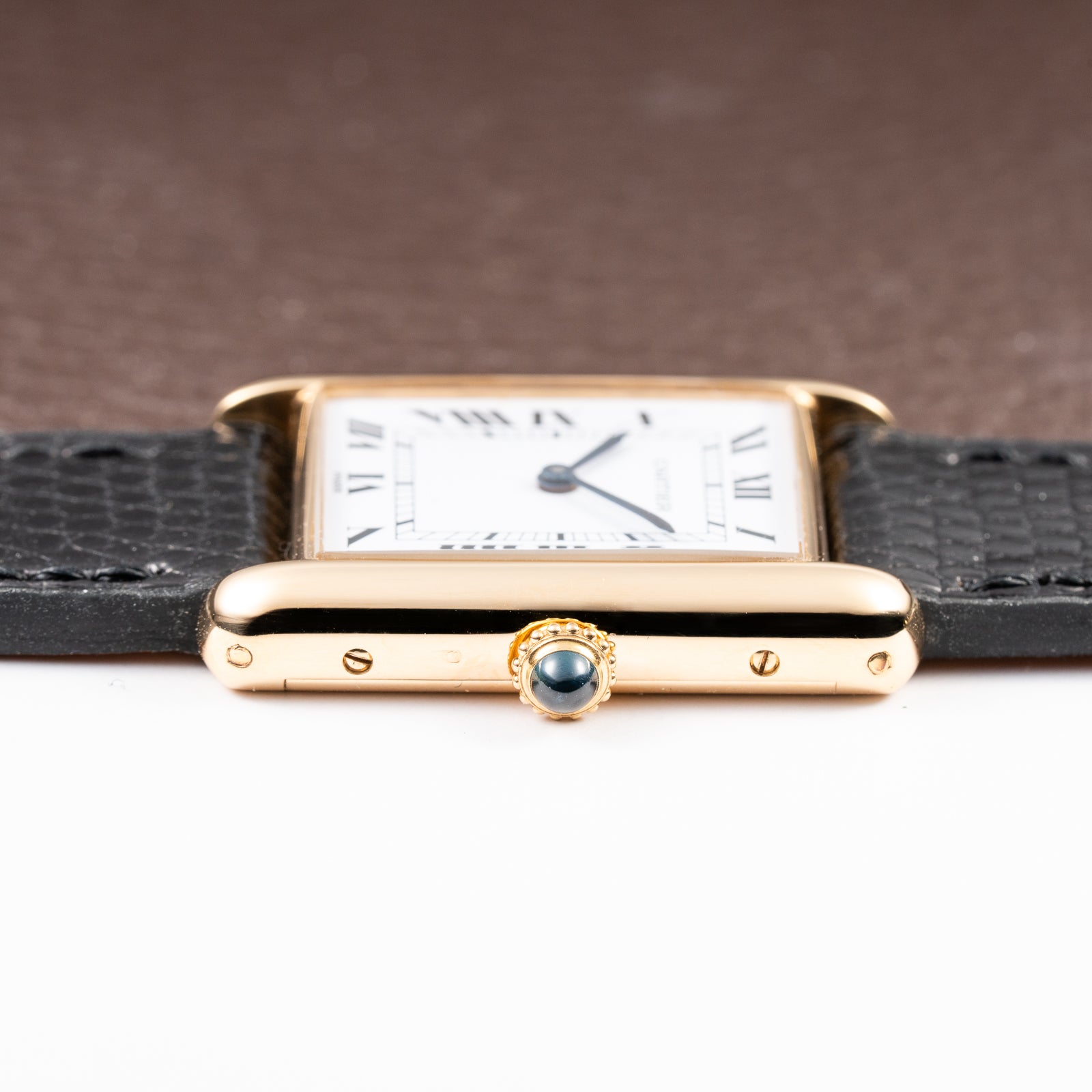Cartier Tank Louis Paris Dial 18K Yellow Gold GM LM Ref. 78086 from 1970s
