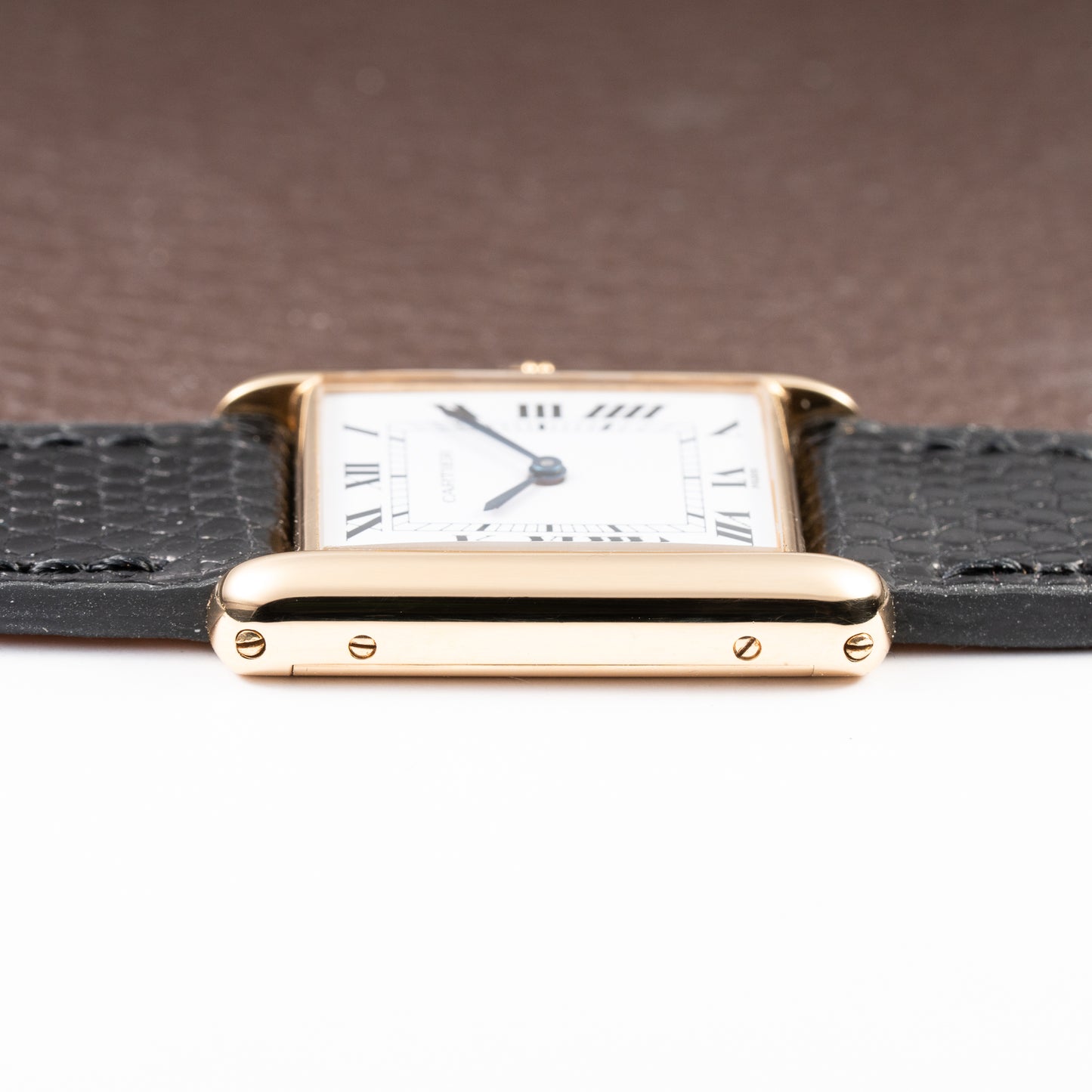 Cartier Tank Louis Paris Dial 18K Yellow Gold GM LM Ref. 78086 from 1970s