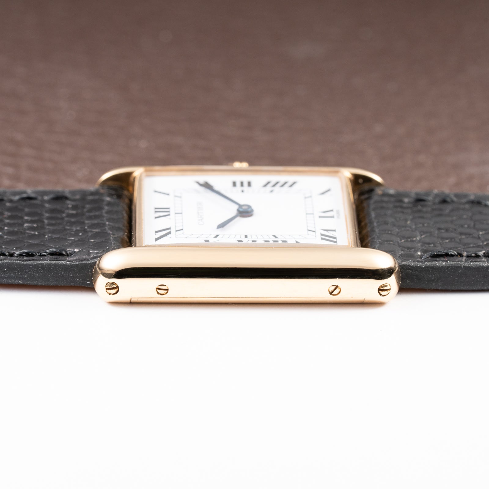 Cartier Tank Louis Paris Dial 18K Yellow Gold GM LM Ref. 78086 from 1970s