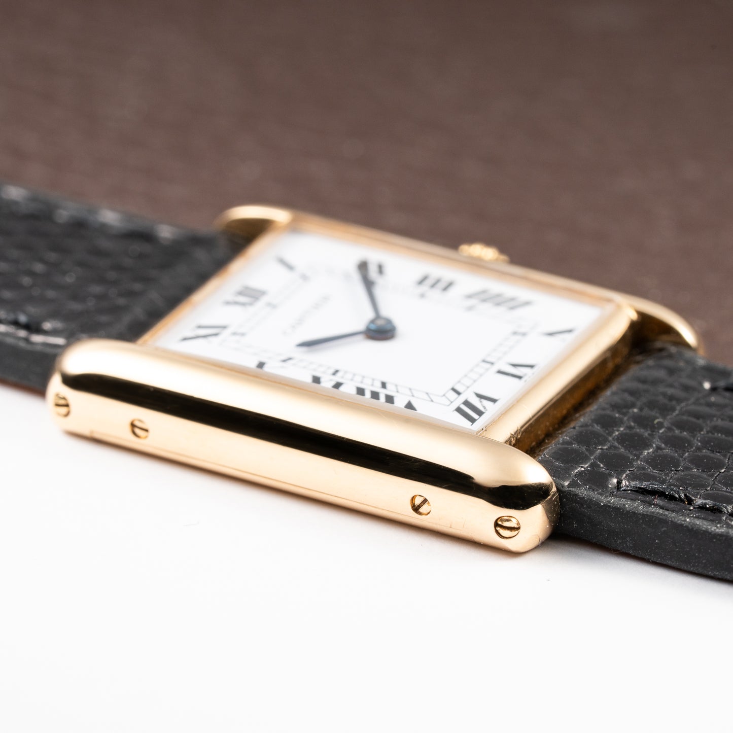 Cartier Tank Louis Paris Dial 18K Yellow Gold GM LM Ref. 78086 from 1970s