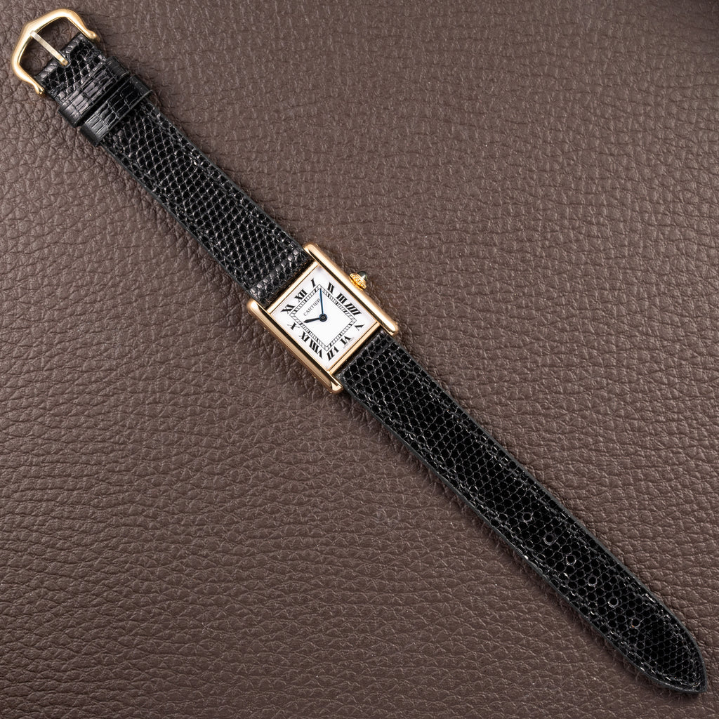 Cartier Tank Louis 'Paris' PM 18k Yellow Gold 78087 From 1970s