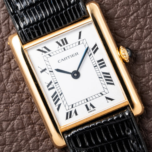 Cartier Tank Louis Extra Plate Frederic Piguet 21 Yellow Gold Reference 96065
