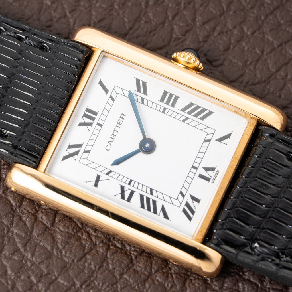 Cartier Tank Louis Extra Plate Frederic Piguet 21 Yellow Gold Reference 96065