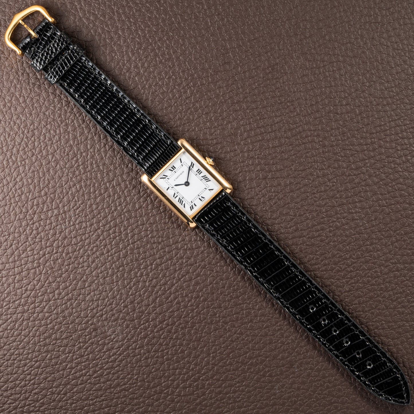 Cartier Tank Louis Extra Plate Frederic Piguet 21 Yellow Gold Reference 96065