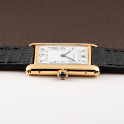 Cartier Tank Louis Extra Plate Frederic Piguet 21 Yellow Gold Reference 96065