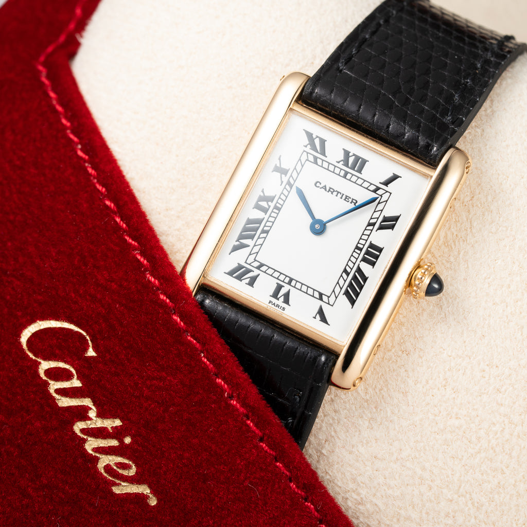 Cartier Tank Louis Extra Plat 'Paris' Dial 18K Yellow Gold Ref. 96065 From 1980s Cartier Service 2026
