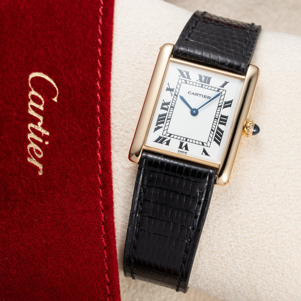 Cartier Tank Louis Extra Plat 'Paris' Dial 18K Yellow Gold Ref. 96065 From 1980s Cartier Service 2026