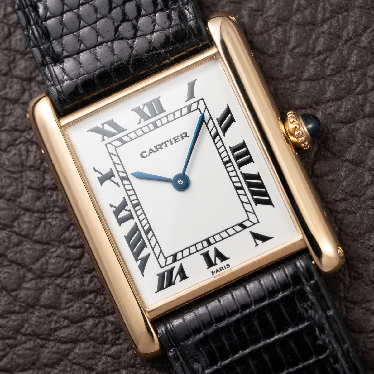 Cartier Tank Louis Extra Plat 'Paris' Dial 18K Yellow Gold Ref. 96065 From 1980s Cartier Service 2026