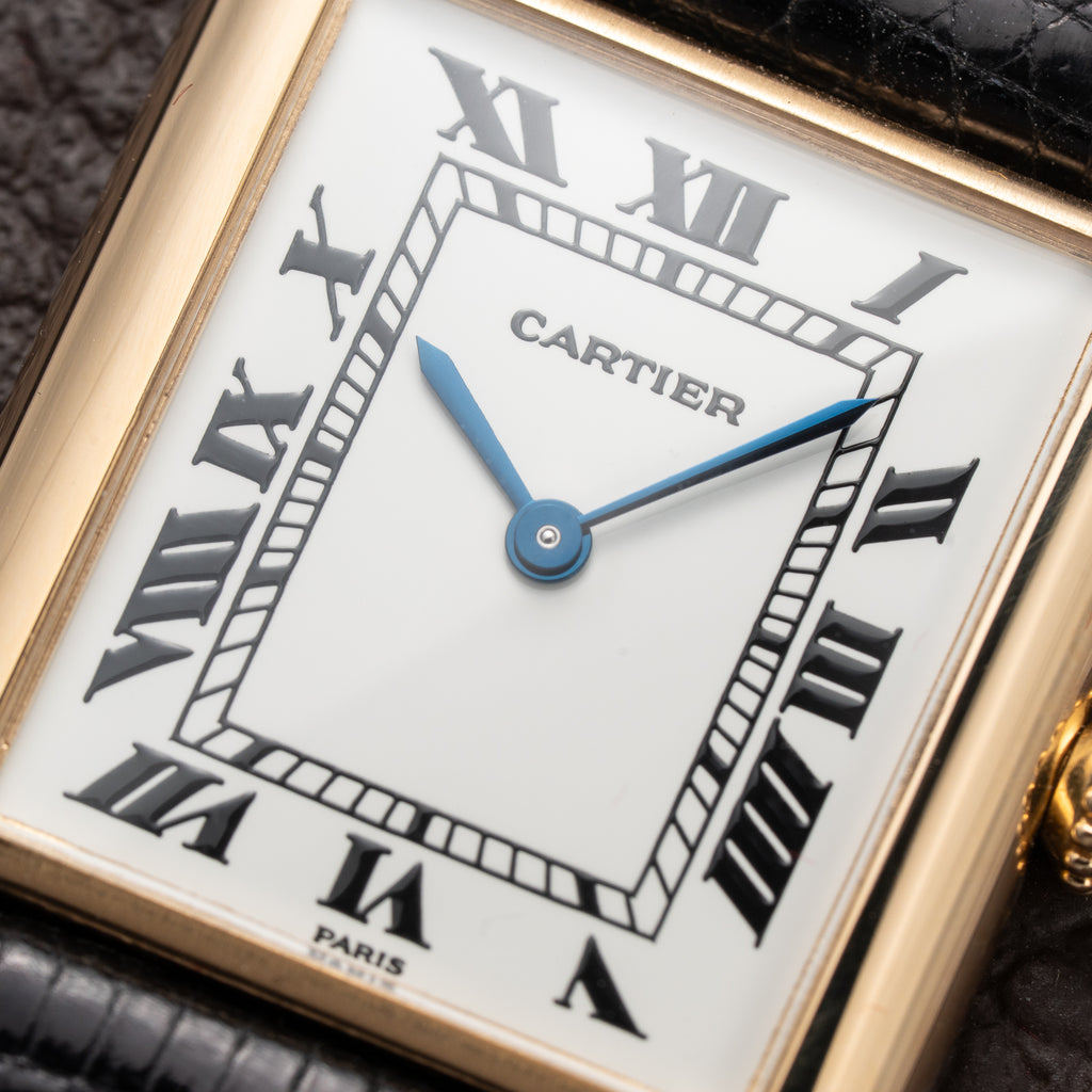 Cartier Tank Louis Extra Plat 'Paris' Dial 18K Yellow Gold Ref. 96065 From 1980s Cartier Service 2026