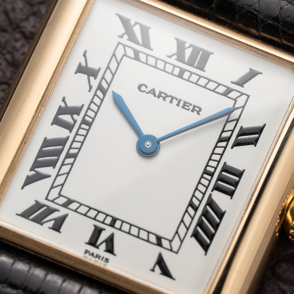 Cartier Tank Louis Extra Plat 'Paris' Dial 18K Yellow Gold Ref. 96065 From 1980s Cartier Service 2026