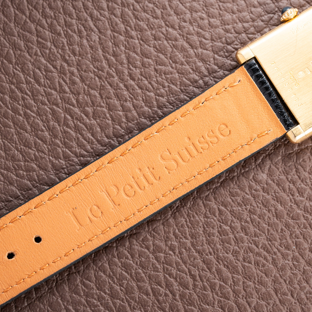 Cartier Tank Louis Extra Plate Frederic Piguet 21 in 18k Yellow Gold Reference 96065 from 1990s