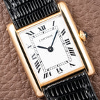 Cartier Tank Louis Extra Plate Frederic Piguet 21 in 18k Yellow Gold Reference 96065 from 1990s