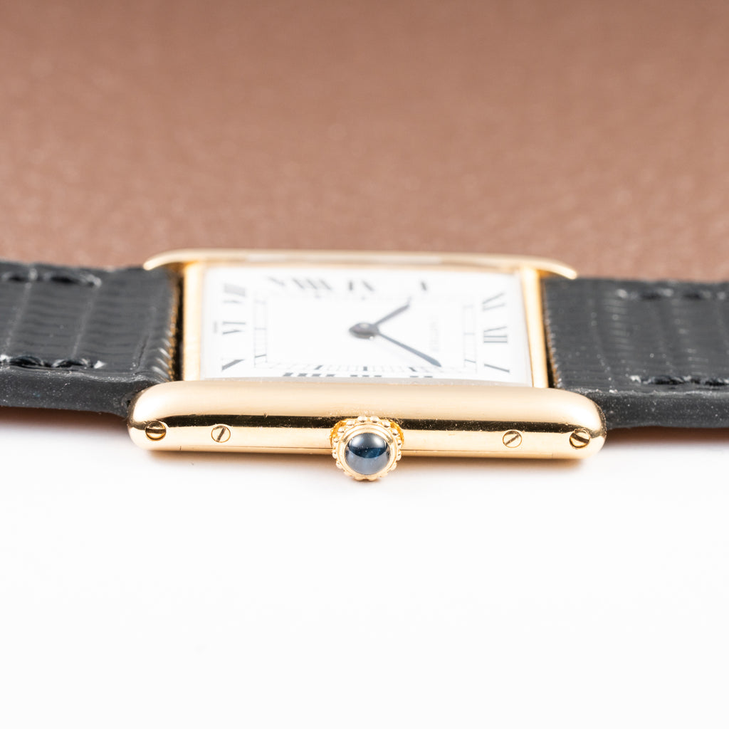 Cartier Tank Louis Extra Plate Frederic Piguet 21 in 18k Yellow Gold Reference 96065 from 1990s
