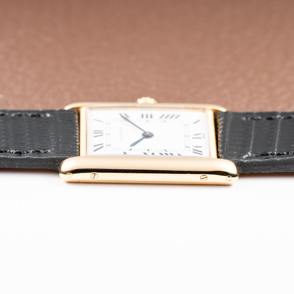 Cartier Tank Louis Extra Plate Frederic Piguet 21 in 18k Yellow Gold Reference 96065 from 1990s