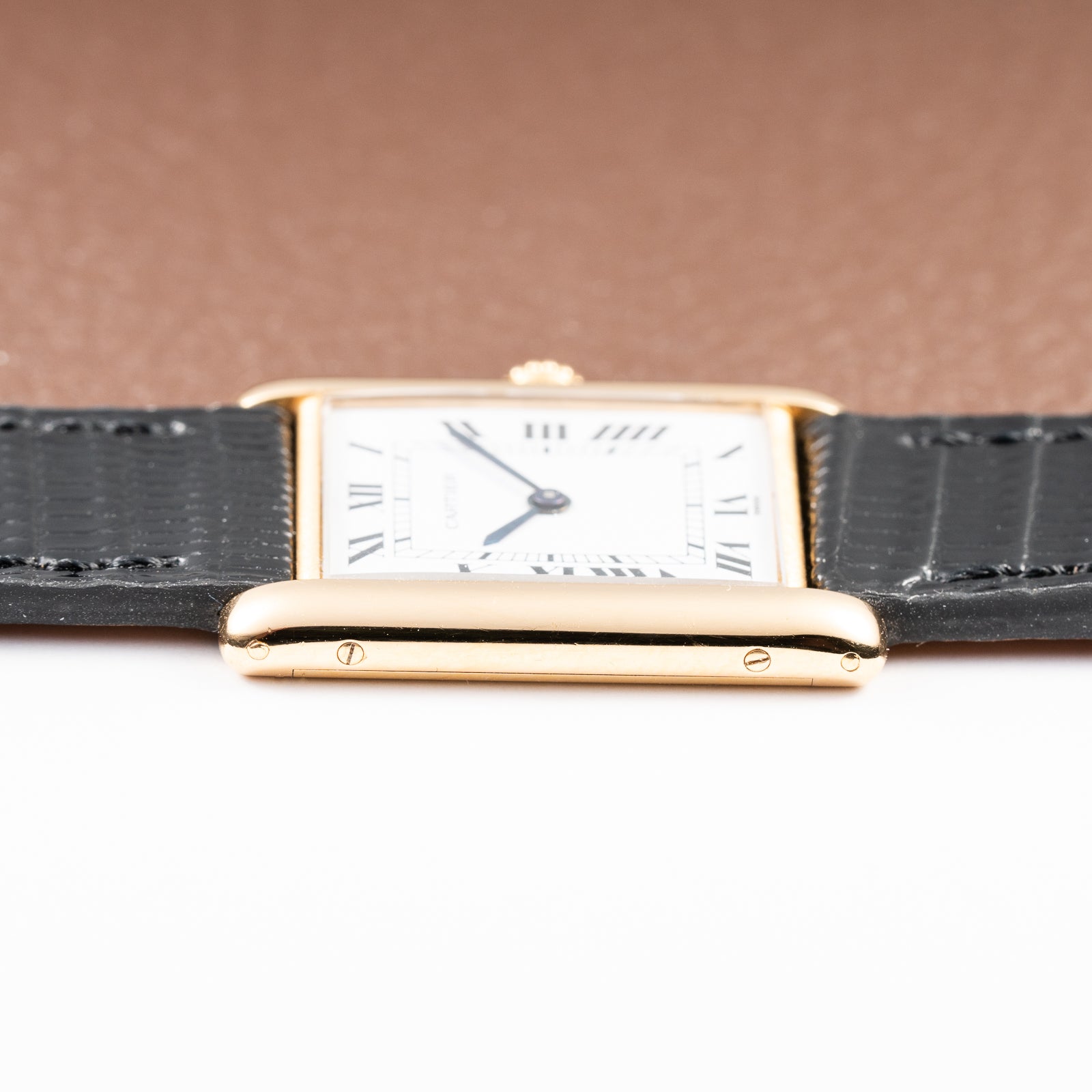 Cartier Tank Louis Extra Plate Frederic Piguet 21 in 18k Yellow Gold Reference 96065 from 1990s