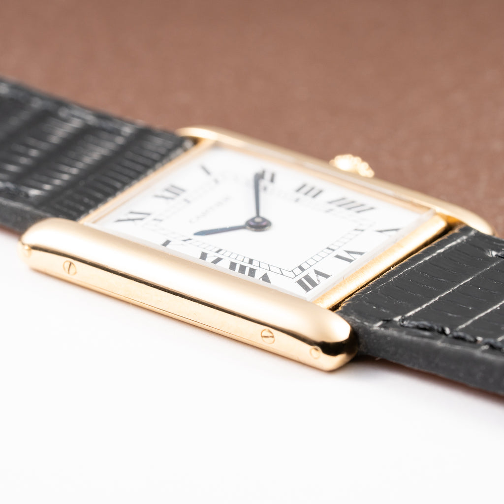Cartier Tank Louis Extra Plate Frederic Piguet 21 in 18k Yellow Gold Reference 96065 from 1990s
