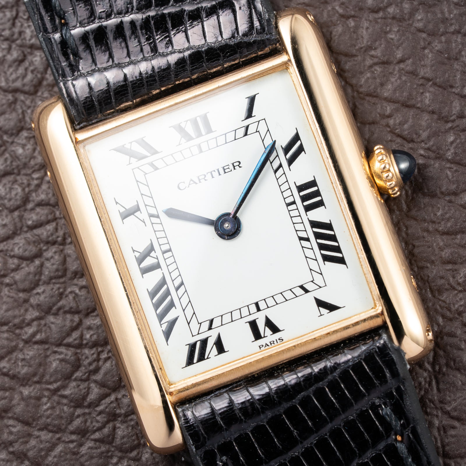 Cartier Tank Louis Extra Plate Frederic Piguet 21 Yellow Gold Ref. 96065 from 1980s