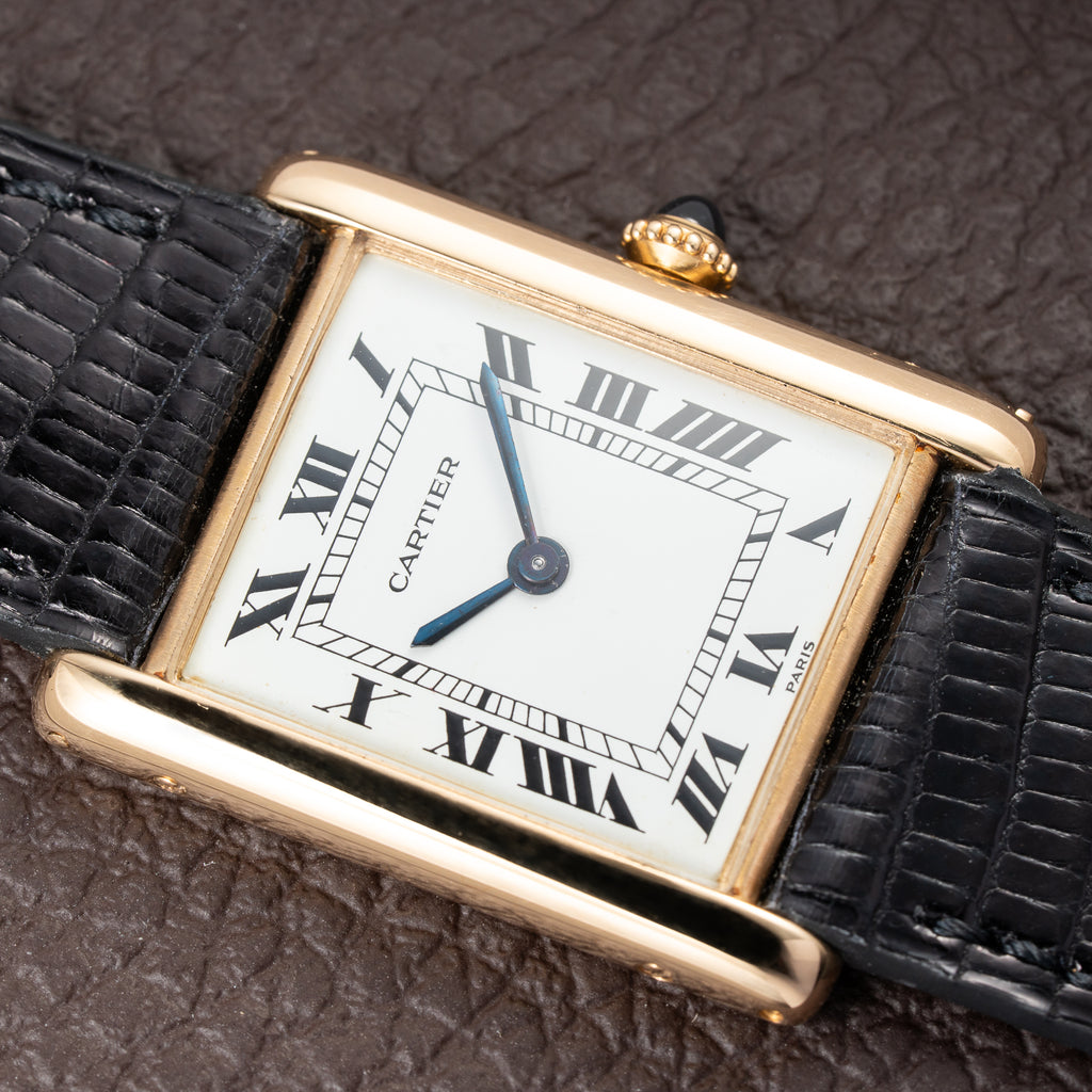 Cartier Tank Louis Extra Plate Frederic Piguet 21 Yellow Gold Ref. 96065 from 1980s