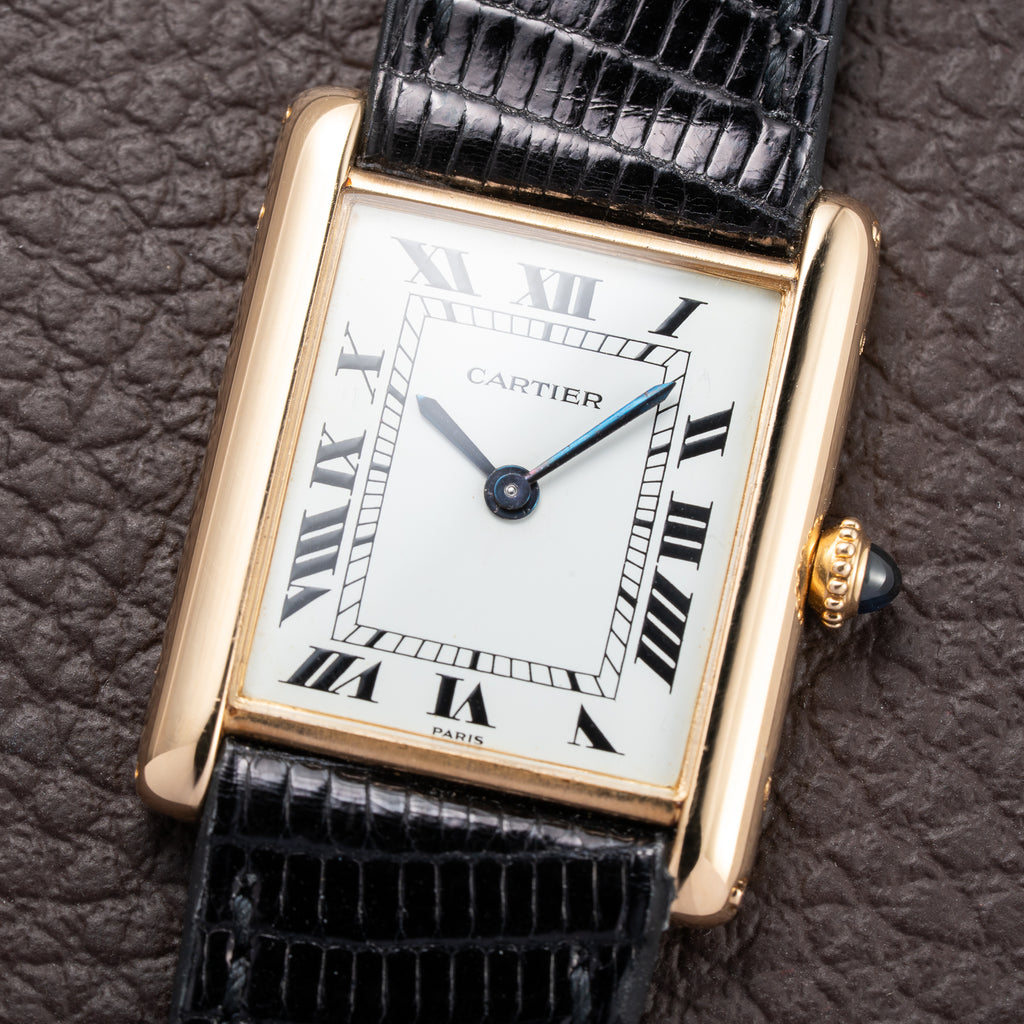 Cartier Tank Louis Extra Plate Frederic Piguet 21 Yellow Gold Ref. 96065 from 1980s