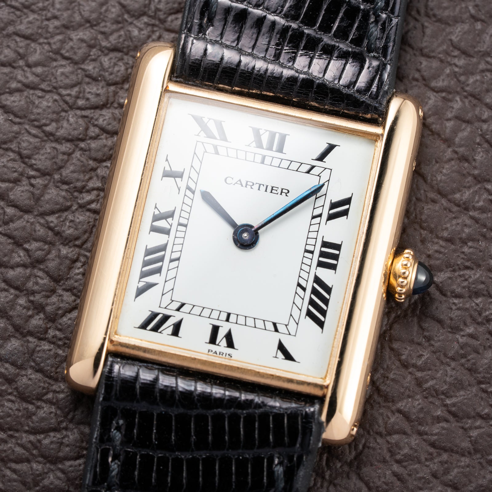 Cartier Tank Louis Extra Plate Frederic Piguet 21 Yellow Gold Ref. 96065 from 1980s