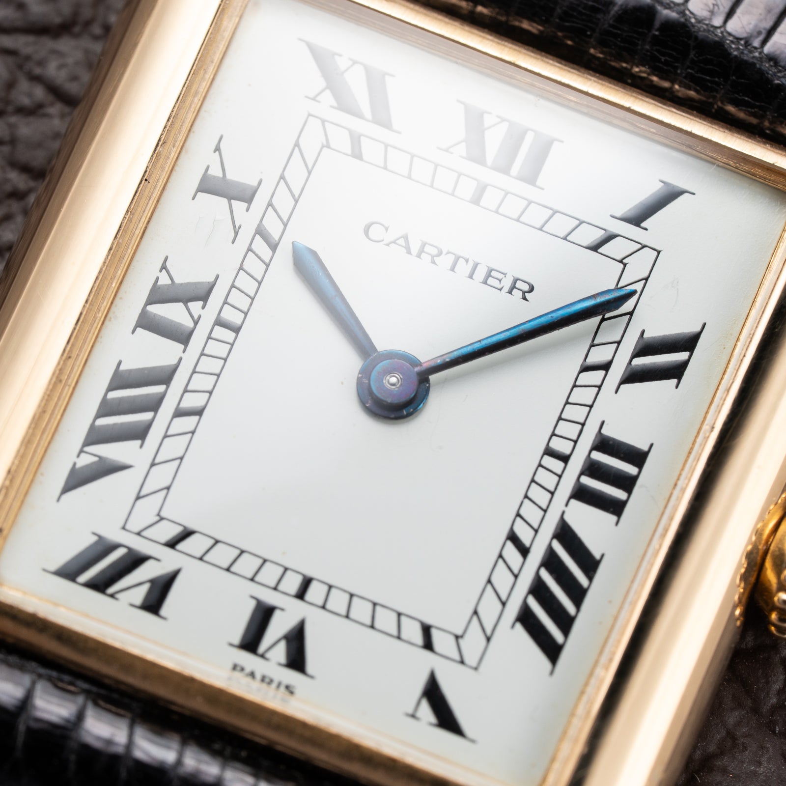 Cartier Tank Louis Extra Plate Frederic Piguet 21 Yellow Gold Ref. 96065 from 1980s
