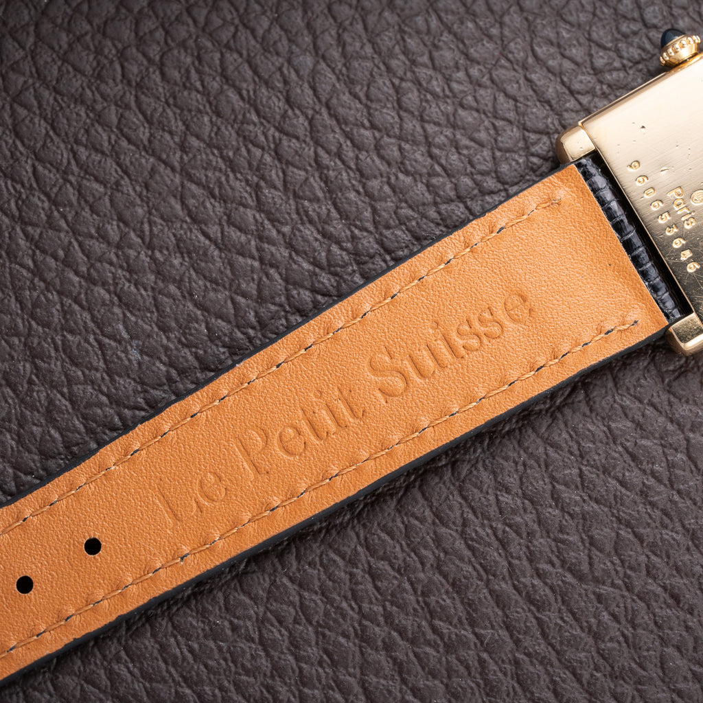 Cartier Tank Louis Extra Plate Frederic Piguet 21 Yellow Gold Ref. 96065 from 1980s