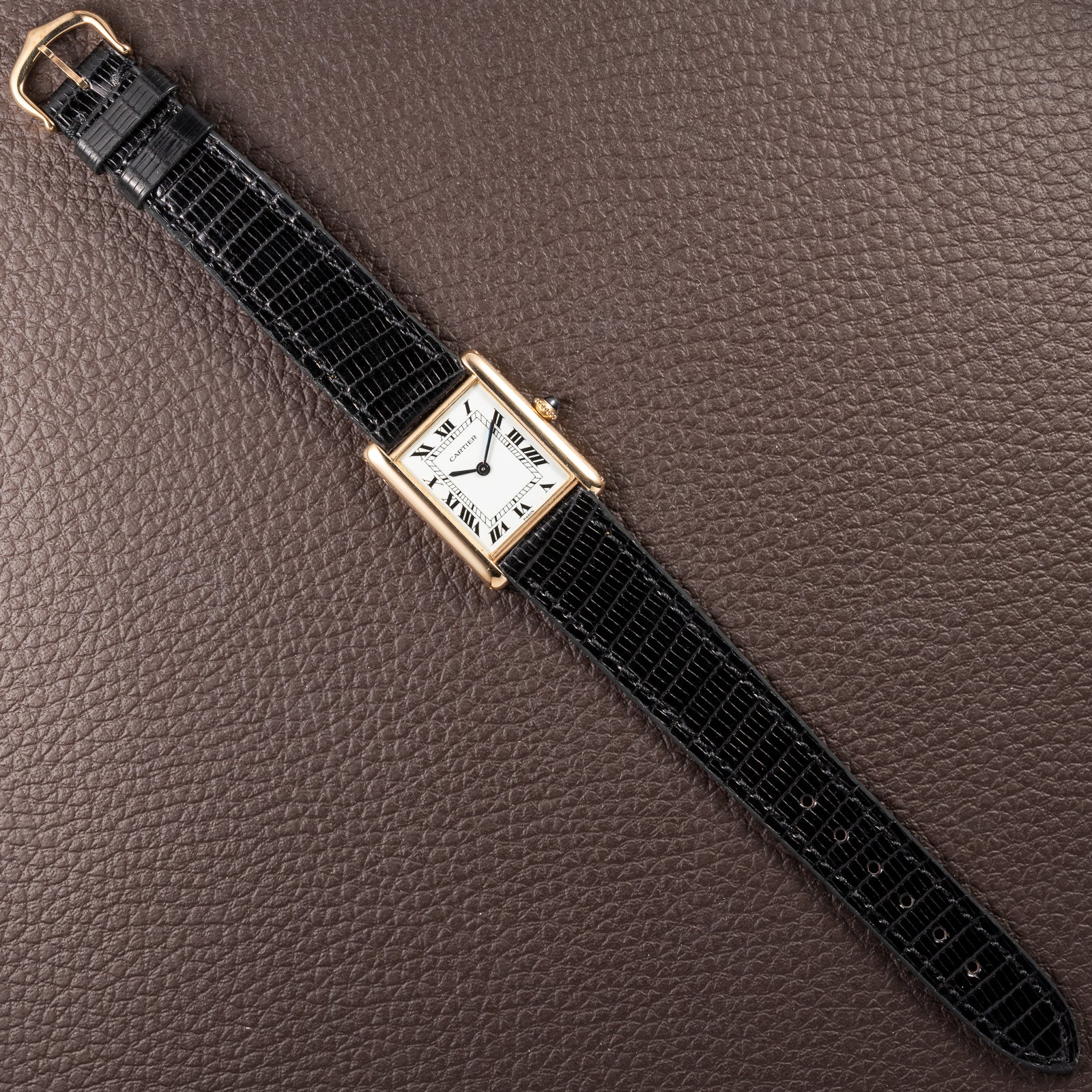 Cartier Tank Louis Extra Plate Frederic Piguet 21 Yellow Gold Ref. 96065 from 1980s