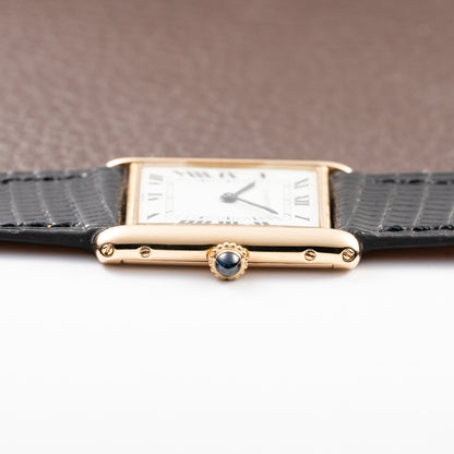 Cartier Tank Louis Extra Plate Frederic Piguet 21 Yellow Gold Ref. 96065 from 1980s