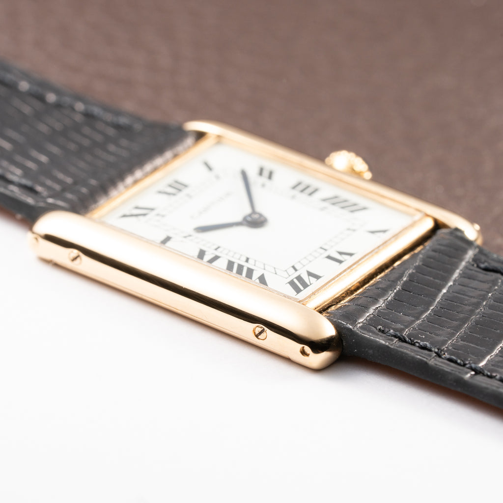 Cartier Tank Louis Extra Plate Frederic Piguet 21 Yellow Gold Ref. 96065 from 1980s