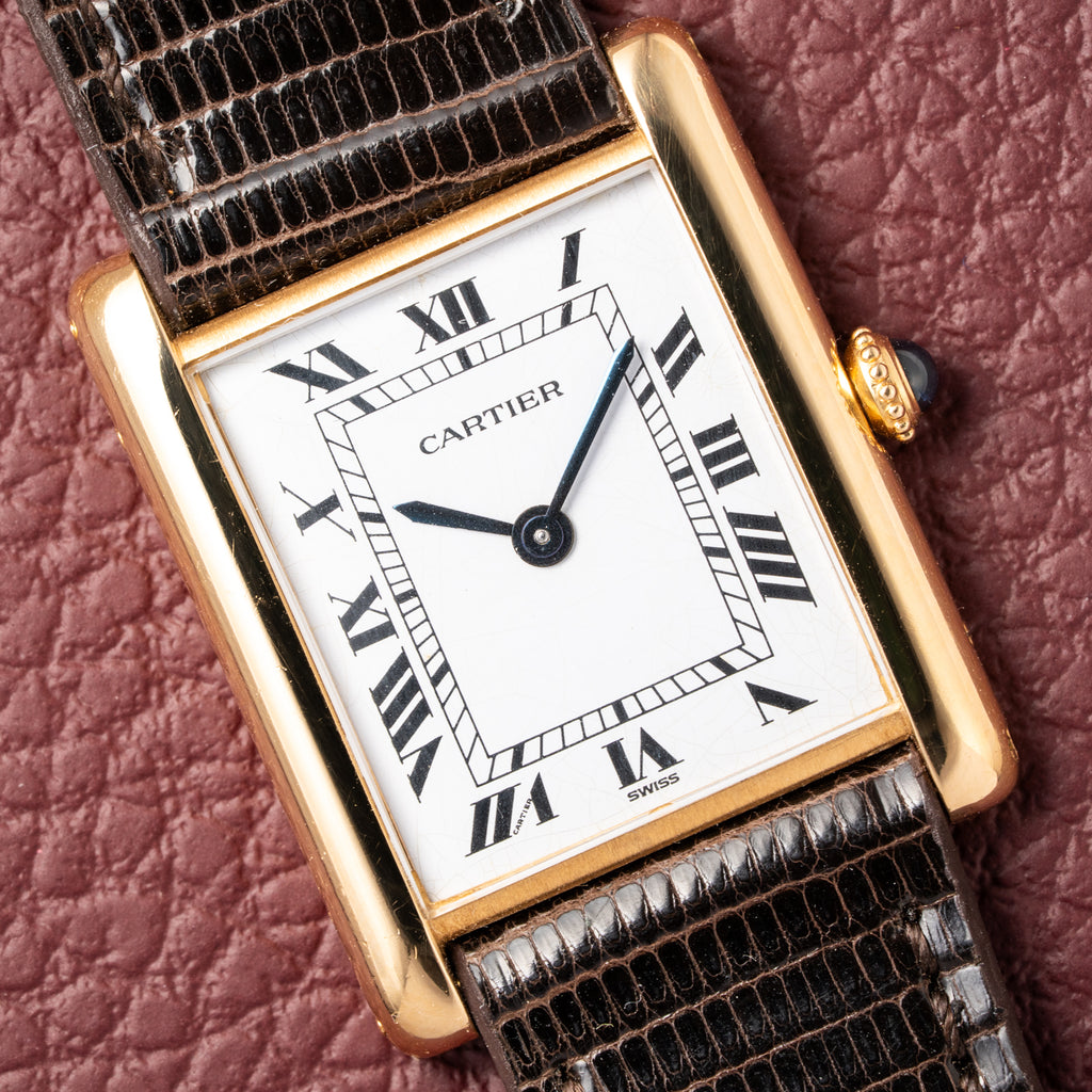 Cartier Tank Louis Extra Plate Frederic Piguet 21 Yellow Gold Reference 96065