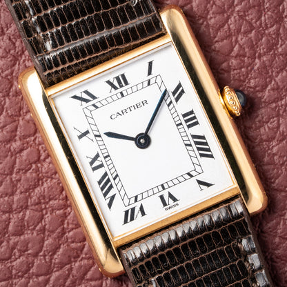 Cartier Tank Louis Extra Plate Frederic Piguet 21 Yellow Gold Reference 96065