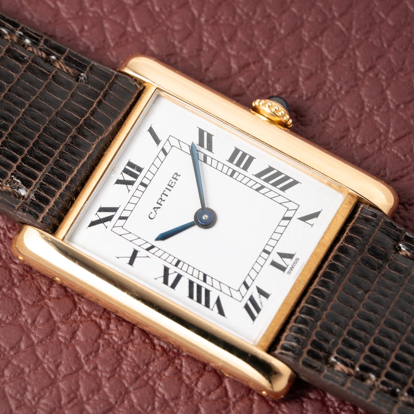 Cartier Tank Louis Extra Plate Frederic Piguet 21 Yellow Gold Reference 96065