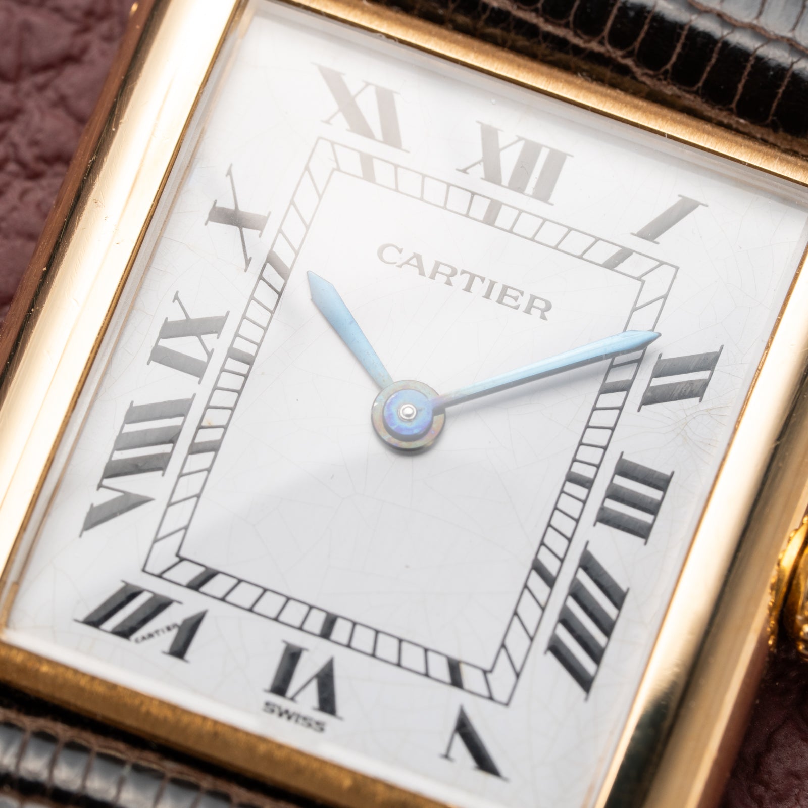Cartier Tank Louis Extra Plate Frederic Piguet 21 Yellow Gold Reference 96065