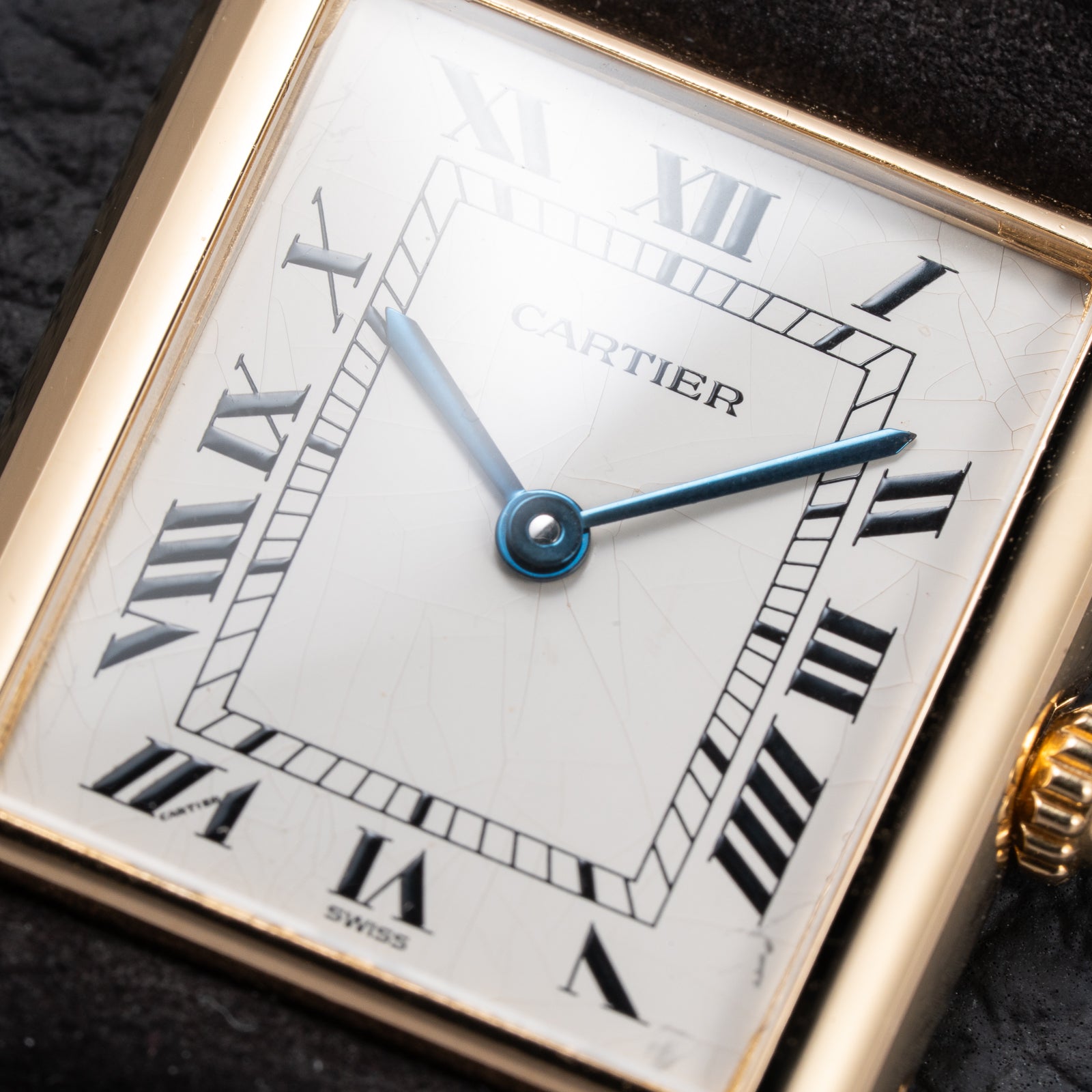 Cartier Tank Louis  Full Set 18k Yellow Gold Quartz GM Ref 81052 from 1987