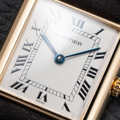 Cartier Tank Louis  Full Set 18k Yellow Gold Quartz GM Ref 81052 from 1987
