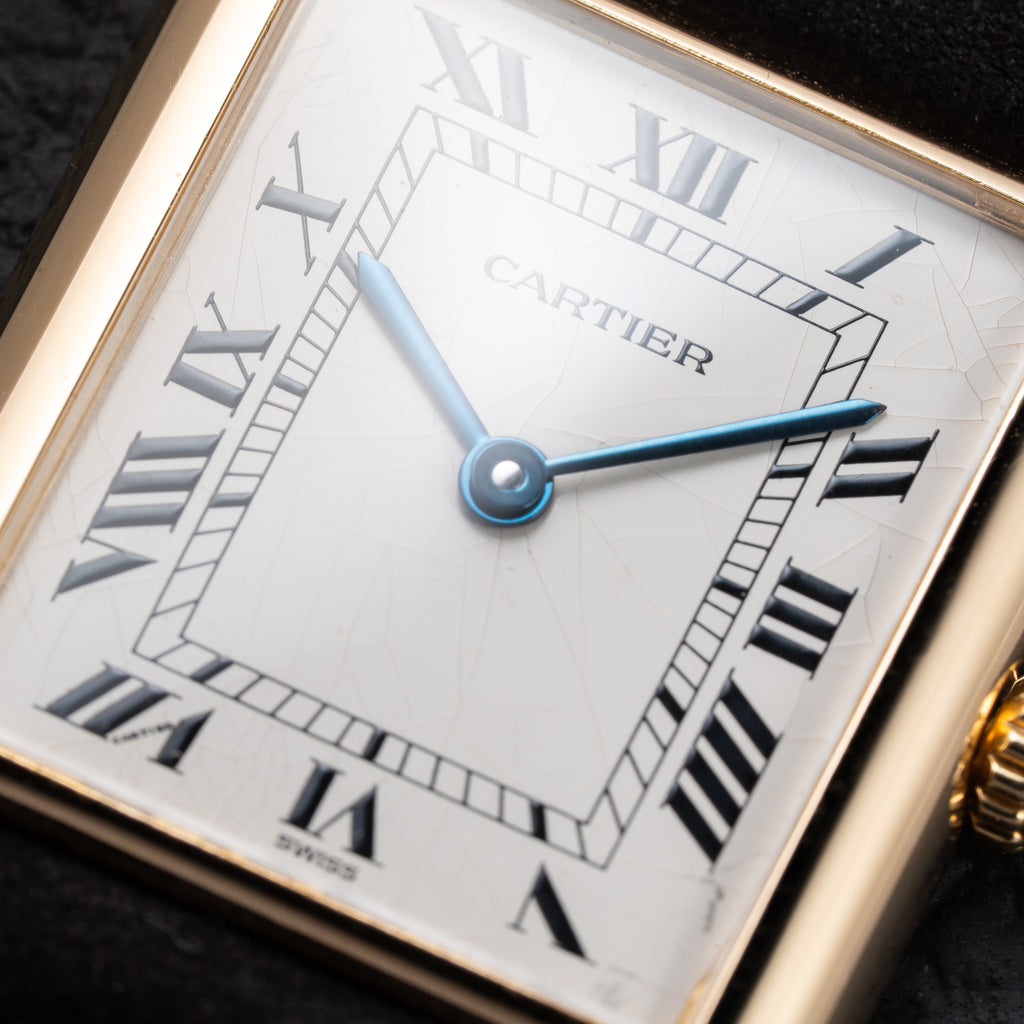 Cartier Tank Louis  Full Set 18k Yellow Gold Quartz GM Ref 81052 from 1987