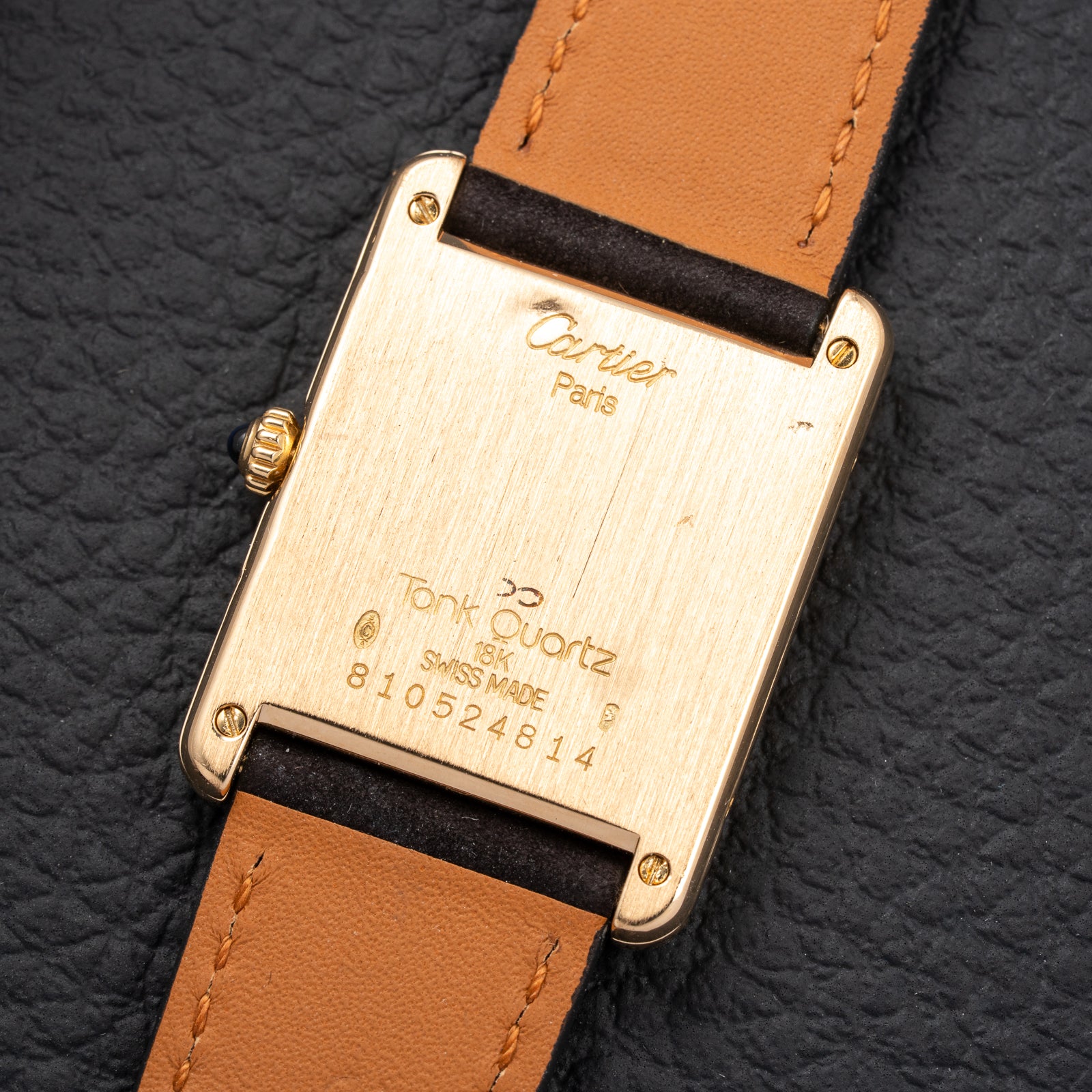 Cartier Tank Louis  Full Set 18k Yellow Gold Quartz GM Ref 81052 from 1987