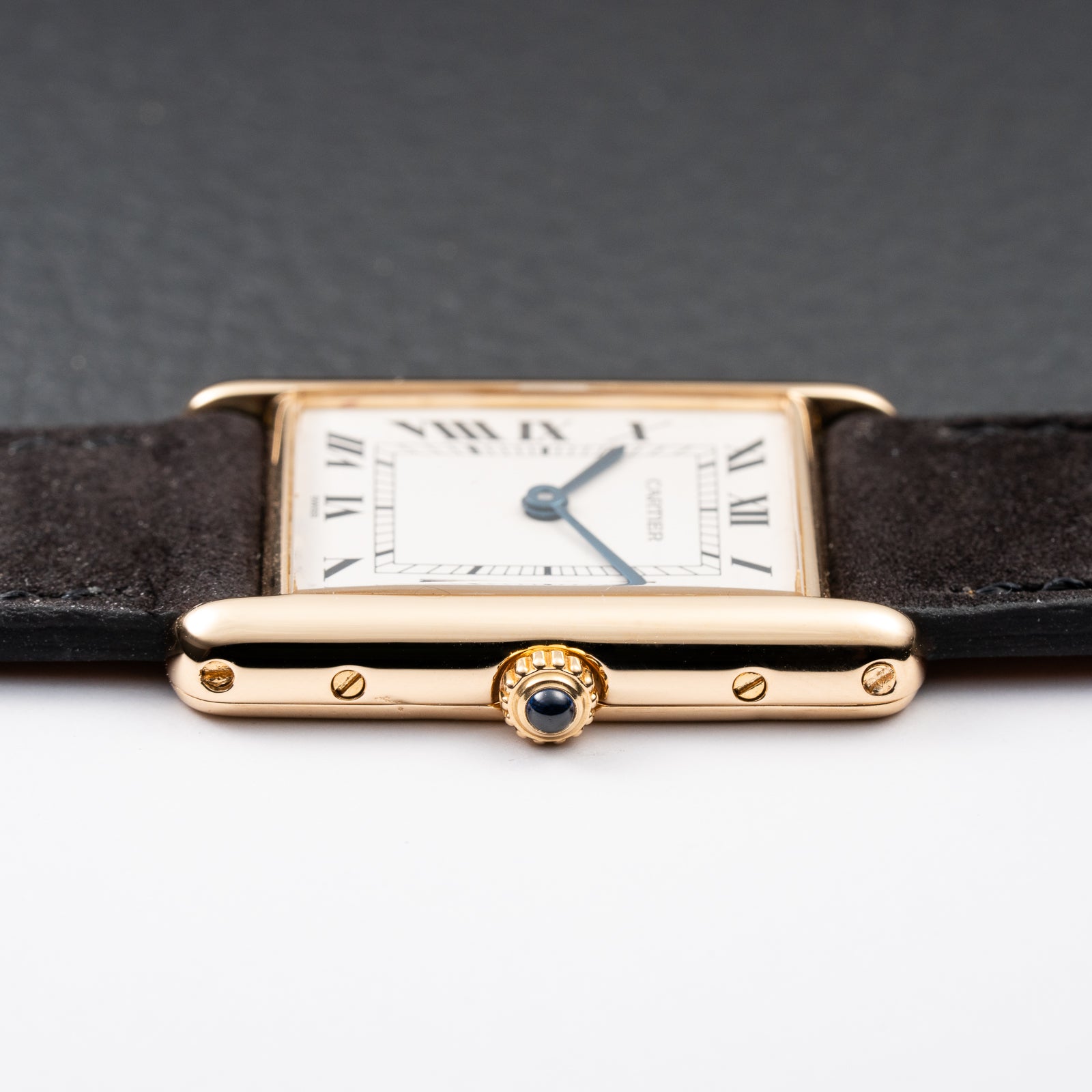 Cartier Tank Louis  Full Set 18k Yellow Gold Quartz GM Ref 81052 from 1987