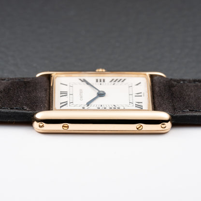 Cartier Tank Louis  Full Set 18k Yellow Gold Quartz GM Ref 81052 from 1987