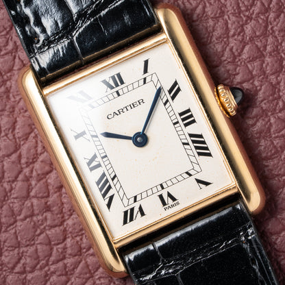 Cartier Tank Louis Paris Dial 18K Yellow Gold Ref. 78086 from 1970s