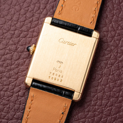 Cartier Tank Louis Paris Dial 18K Yellow Gold Ref. 78086 from 1970s