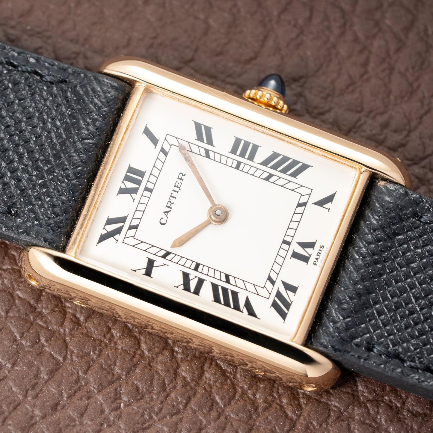 Cartier Tank Louis Paris Dial 18K Yellow Gold Ref. 78086 from 1970s