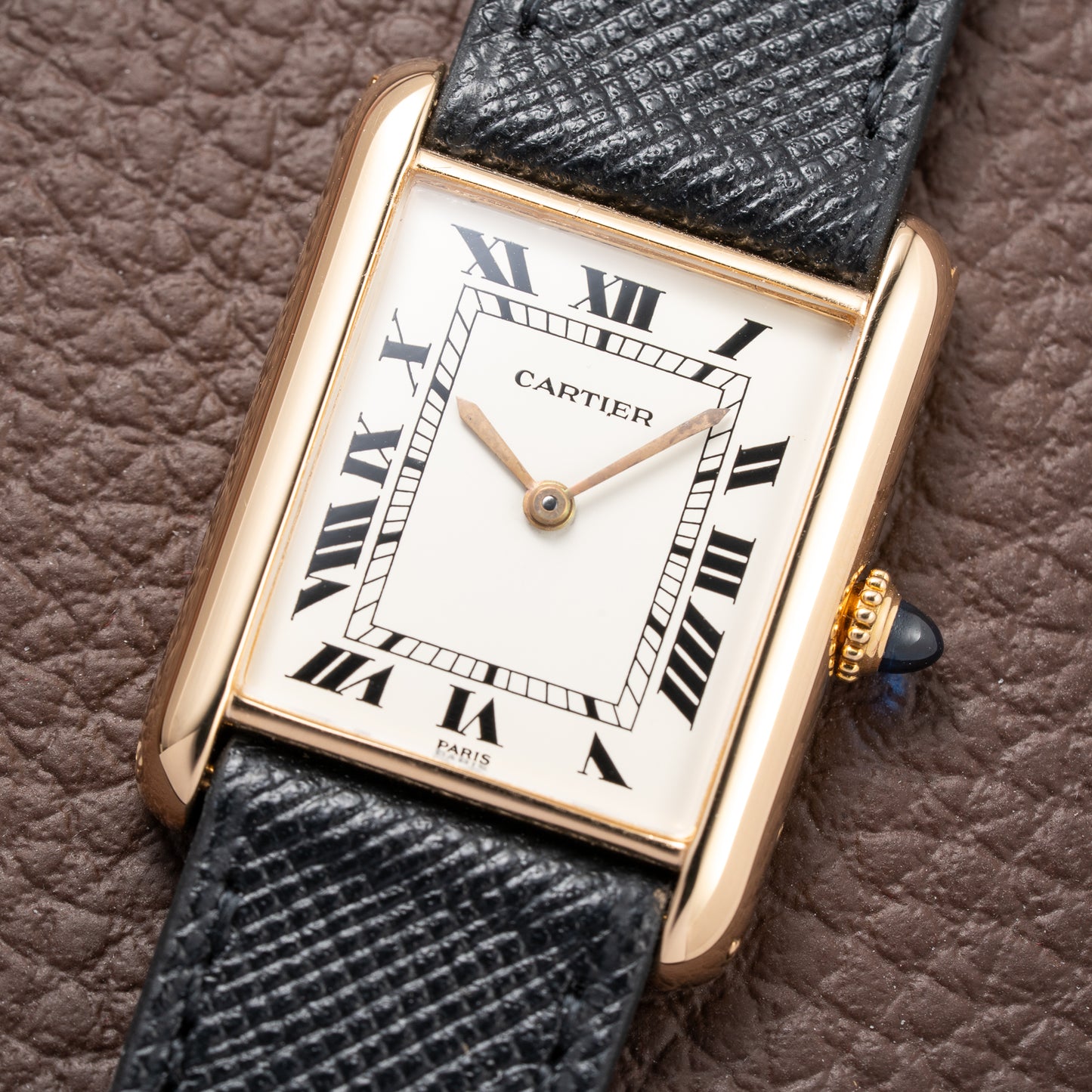 Cartier Tank Louis Paris Dial 18K Yellow Gold Ref. 78086 from 1970s