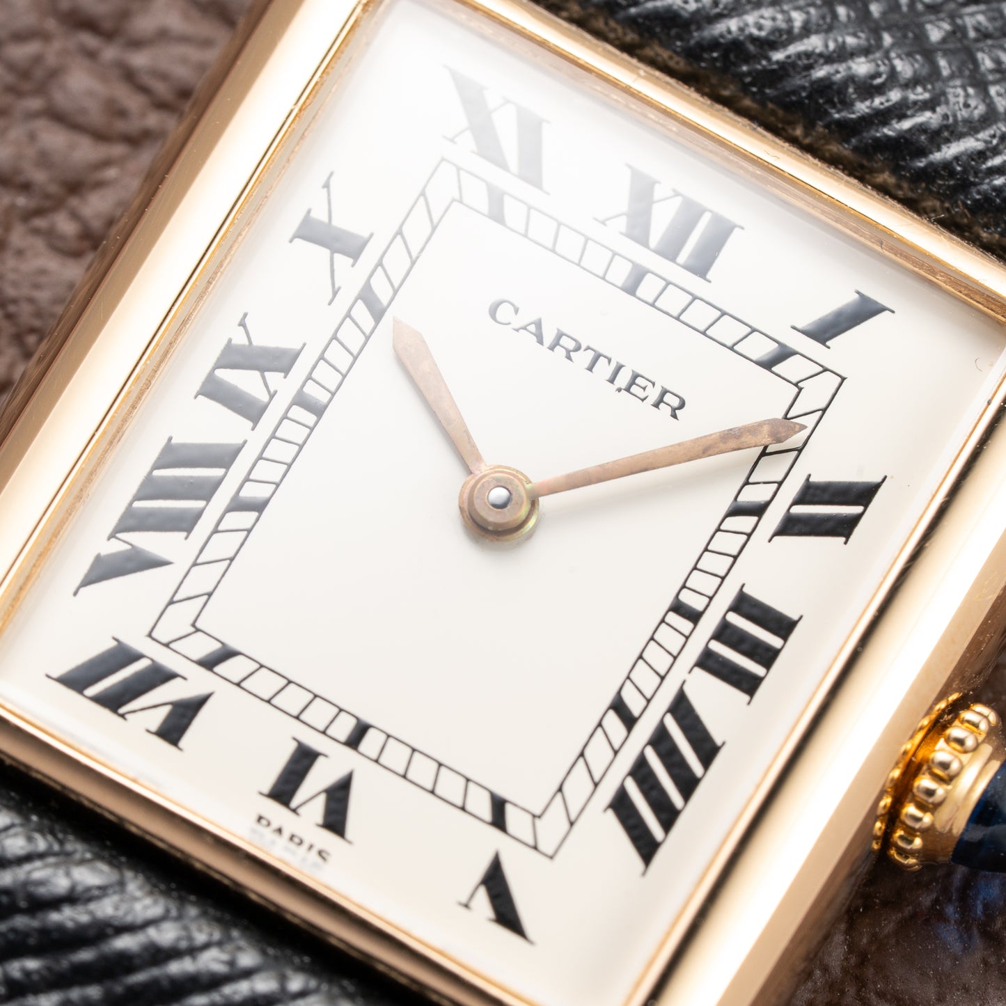 Cartier Tank Louis Paris Dial 18K Yellow Gold Ref. 78086 from 1970s