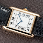 Cartier Tank Louis Paris Dial 18K Yellow Gold GM LM Ref. 78086 from 1970s