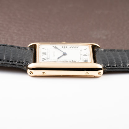 Cartier Tank Louis Paris Dial 18K Yellow Gold GM LM Ref. 78086 from 1970s