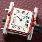 Cartier Tank Louis Lady Quartz PM White Roman Dial 18K Yellow Gold Ref 66001 from 1980s