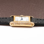 Cartier Tank Louis Mini Diamond Set Factory 18K Yellow Gold from 1970s