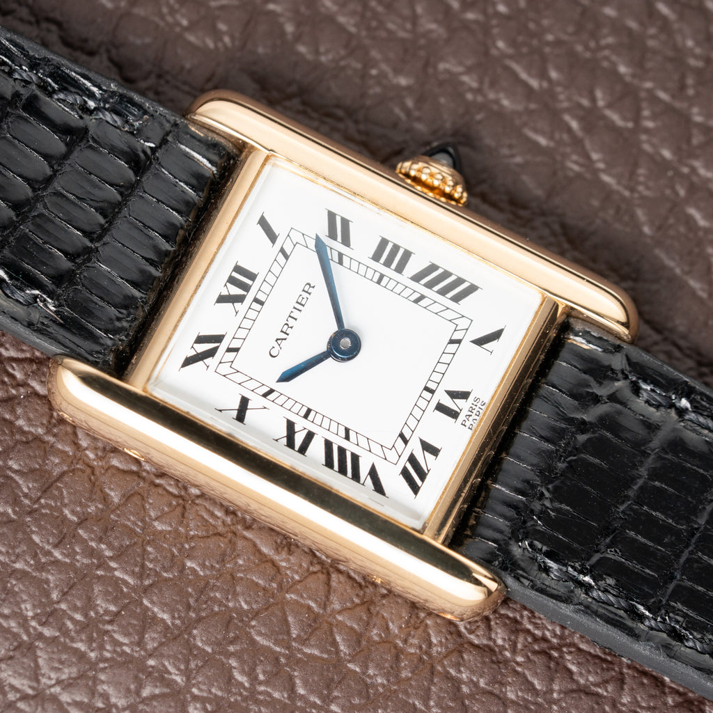 Cartier Tank Louis Paris Dial 18K Gold Pre-CPCP Ref. 878087 from 1990s