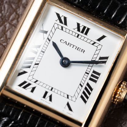 Cartier Tank Louis Paris Dial 18K Gold Pre-CPCP Ref. 878087 from 1990s